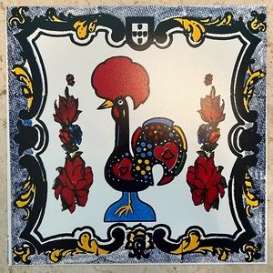 Photo of Portugal tile of the famous rooster size 18x18